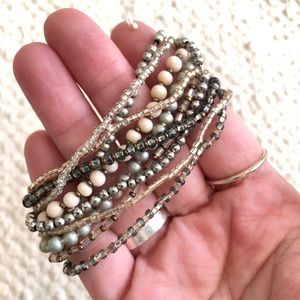 2/$5 SALE Set of 10 Seed Bead Stretch Bracelets